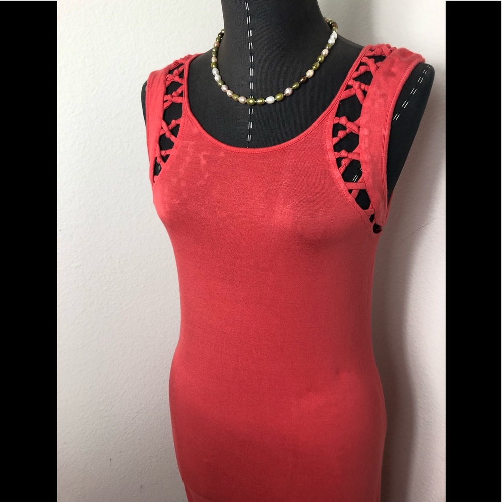 Free People Sleeve Less  Cotton Body con dress